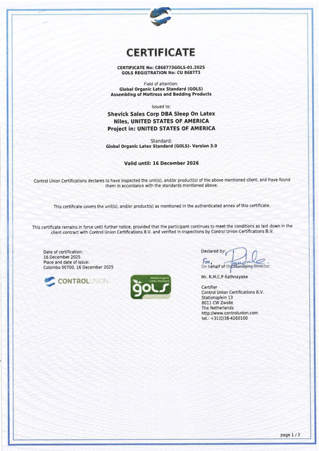 Global Organic Latex Standard (GOLS)